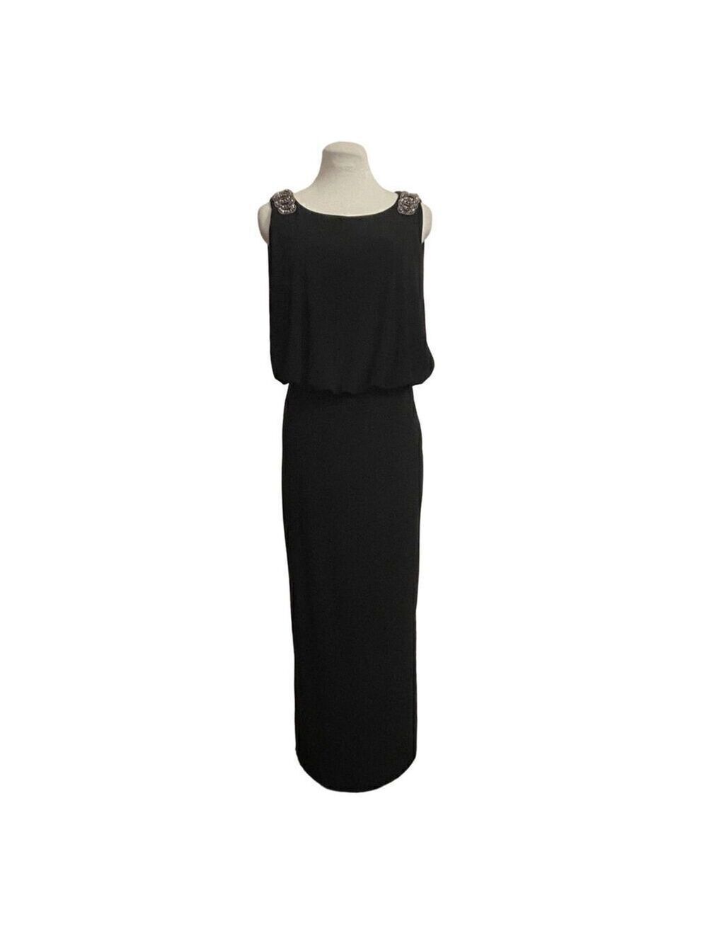 Xscape By Joanna Chen Vintage Formal Black Evening Dress Size 4